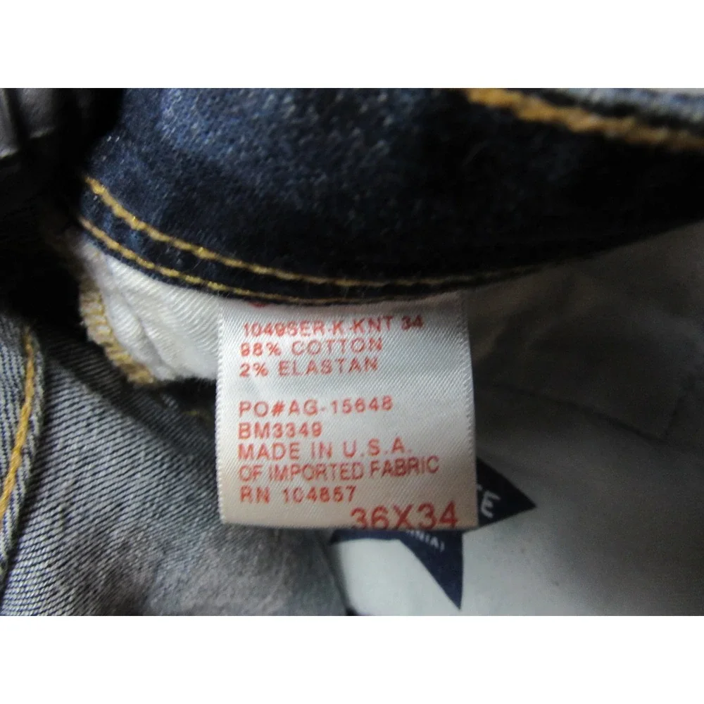 AG Adriano Goldschmied Protege Jeans Mens 36x34 Blue Straight Leg Stretch